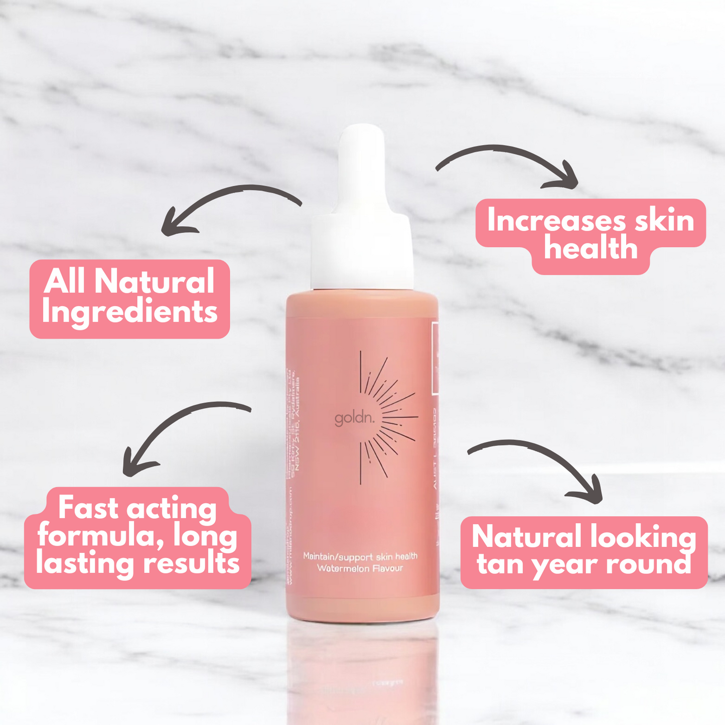 Goldn™ | Gocce abbronzanti per il corpo a lunga durata