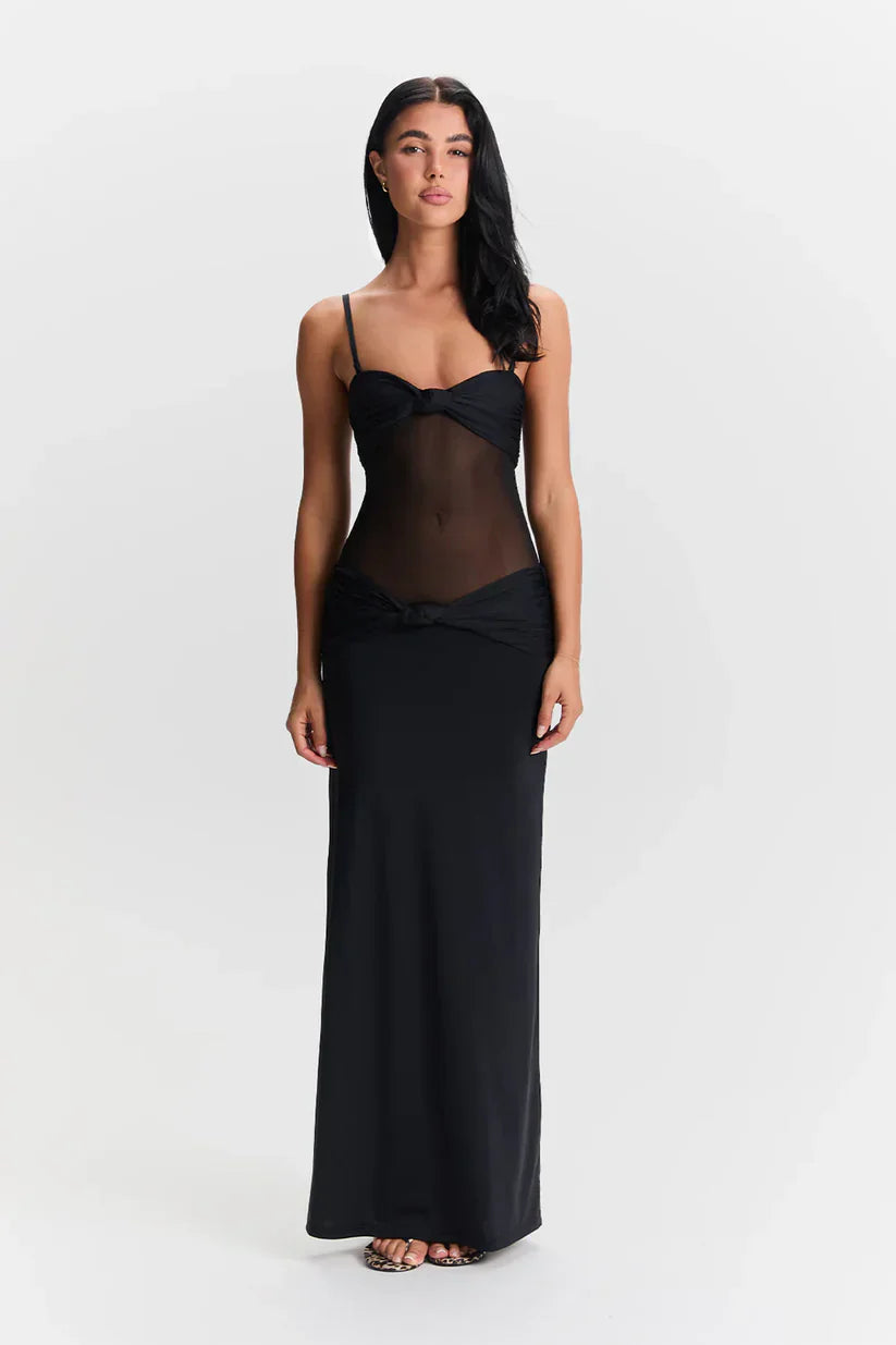 Zola | Abito Maxi con Spalline Staccabili