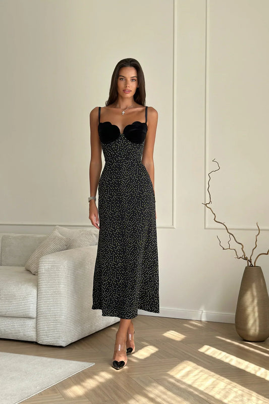 Velia | Abito Midi a Pois