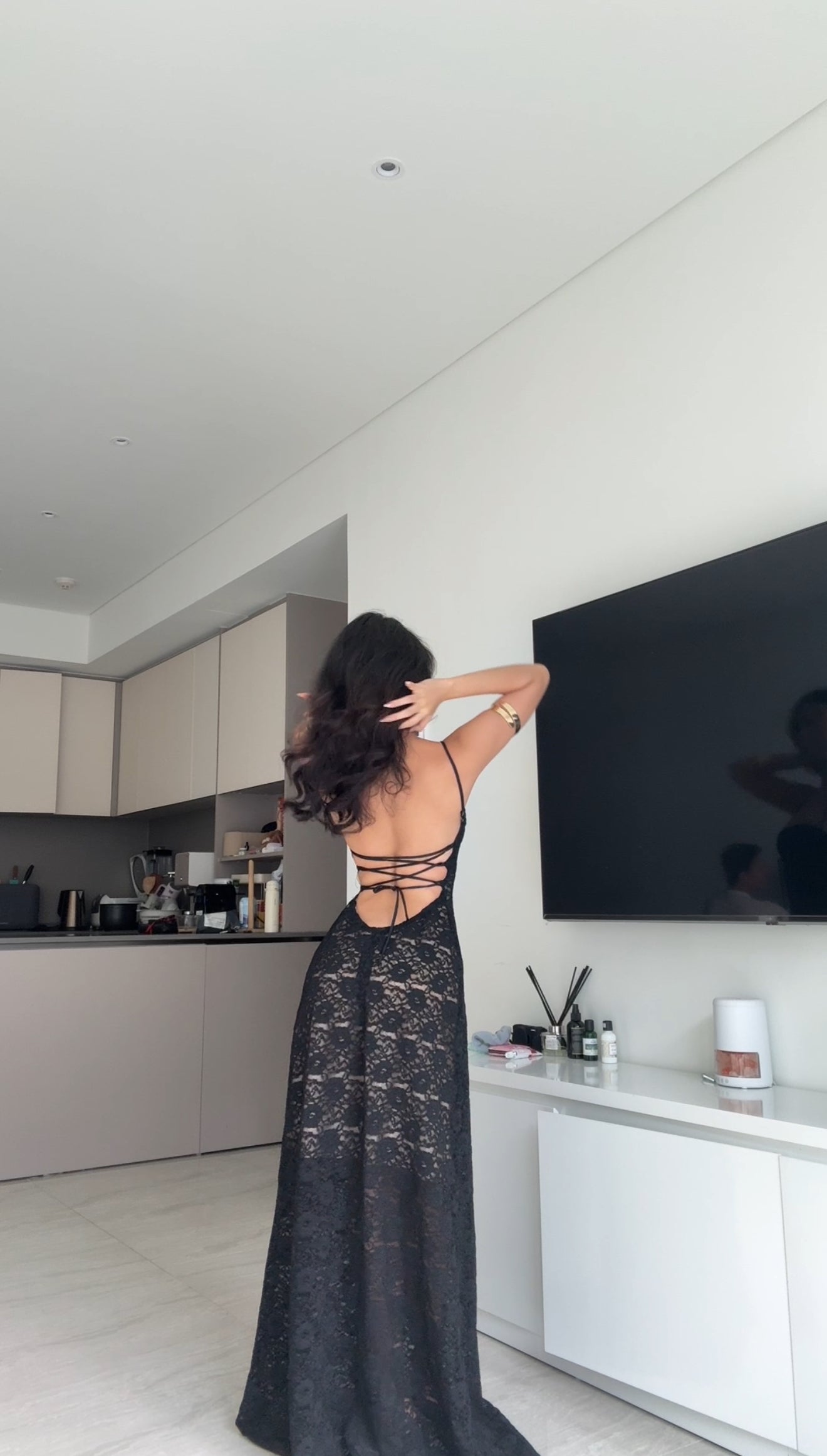 Paola | Vestito Lungo in Pizzo