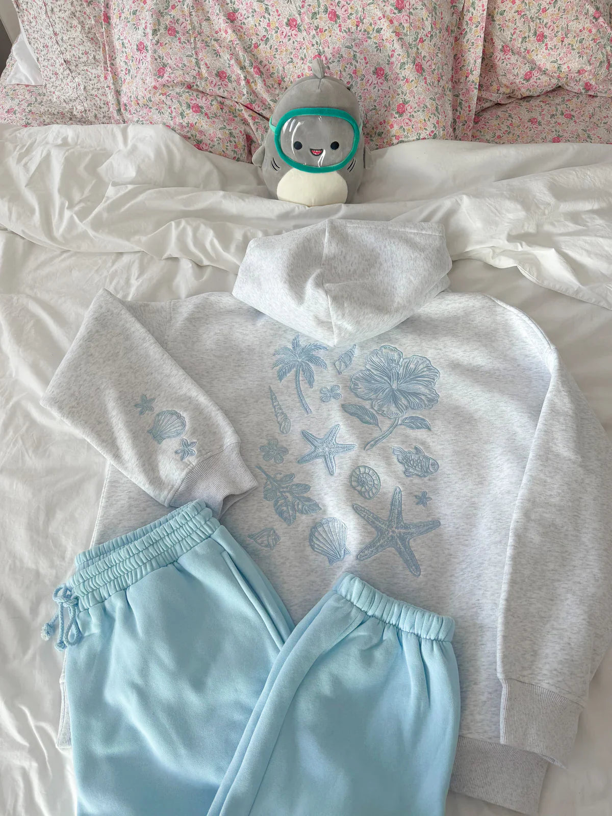 Madeleine | Felpa con Cappuccio con design tropicale