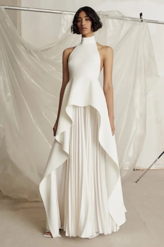 Ziba | Elegante Abito Lungo Asimmetrico