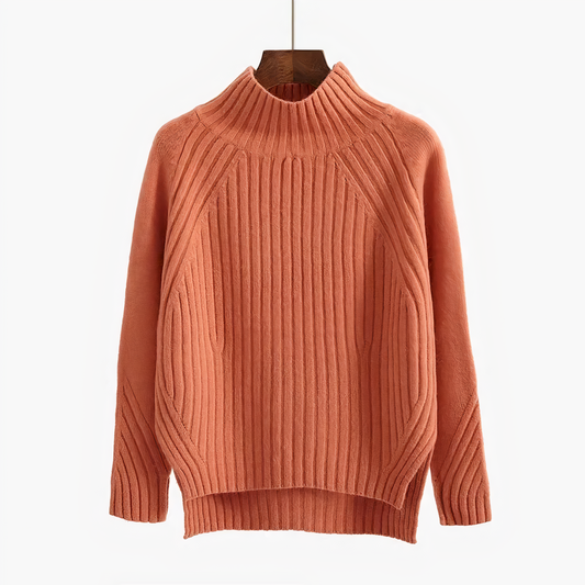 Dina™ | Maglione a Collo Alto Lavorato a Maglia