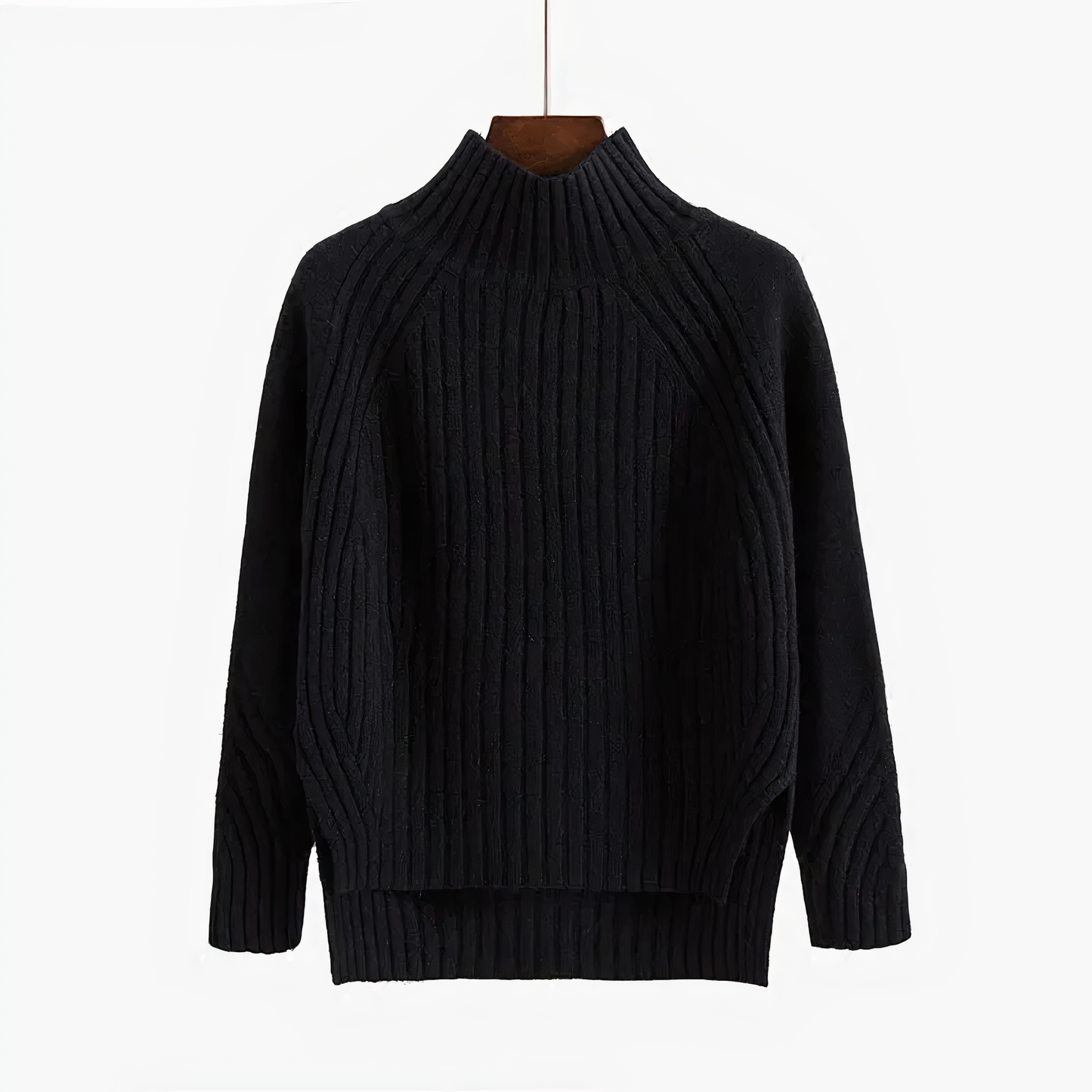Dina™ | Maglione a Collo Alto Lavorato a Maglia