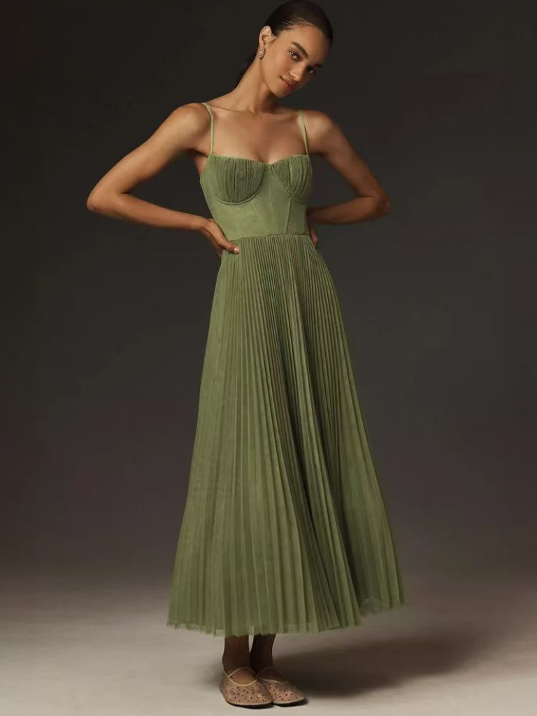 Yildiz | Vestito con gonna plissettata