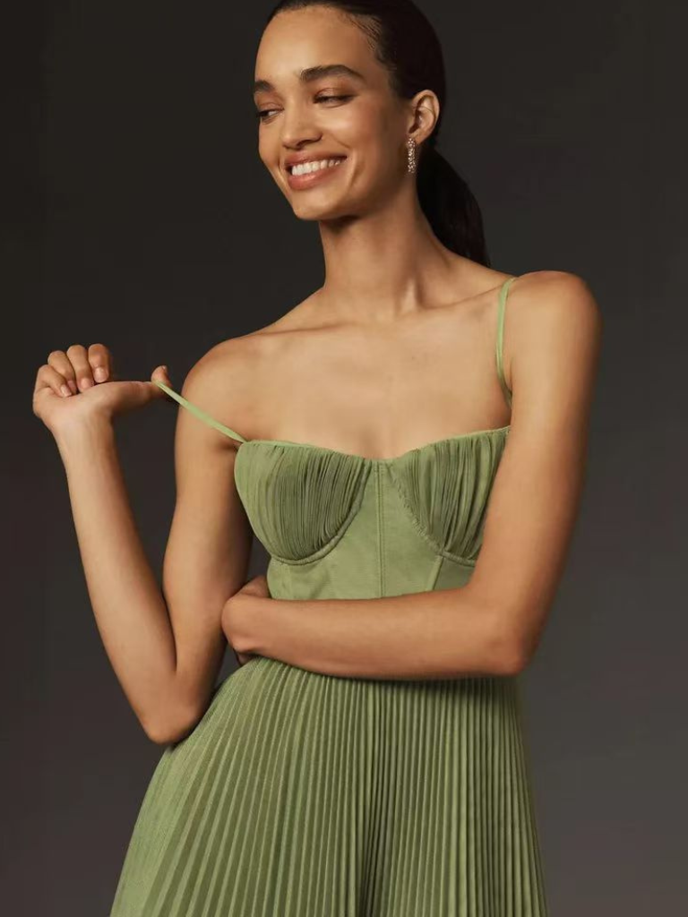 Yildiz | Vestito con gonna plissettata