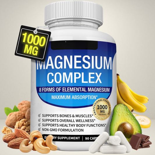 Complesso di Magnesio | 8 Integratori Essenziali di Magnesio in Capsule