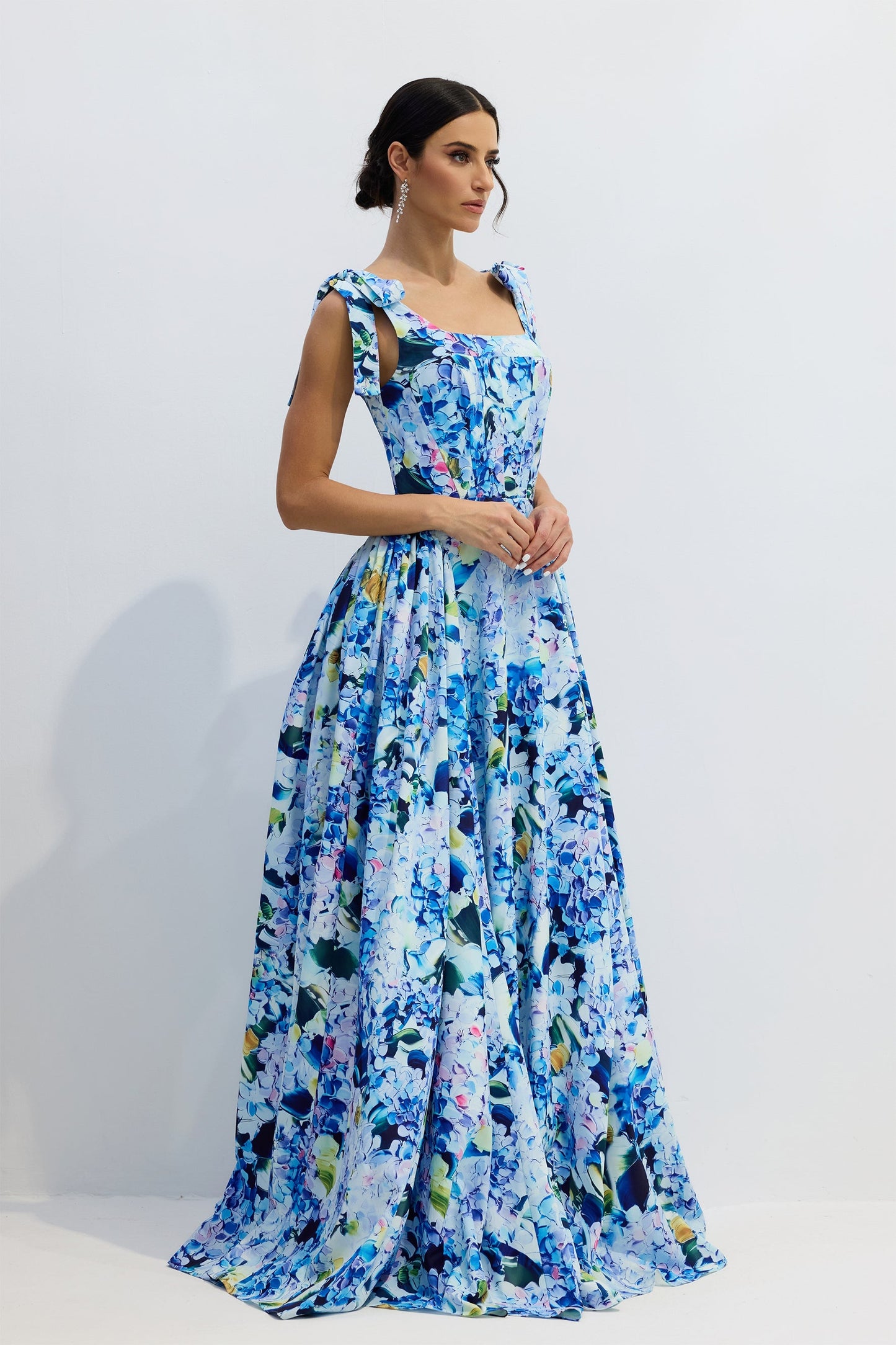 Ortensia | Vestito Lungo Floreale