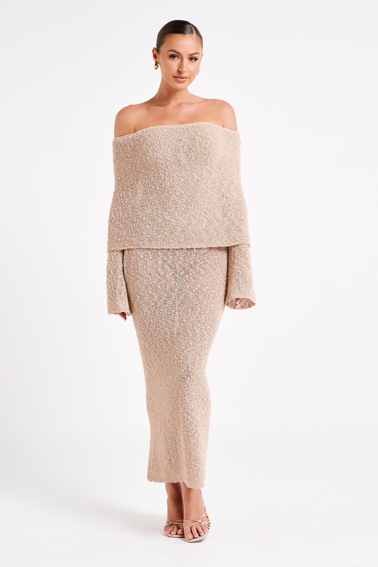 Marisa | Vestito lungo in bouclé