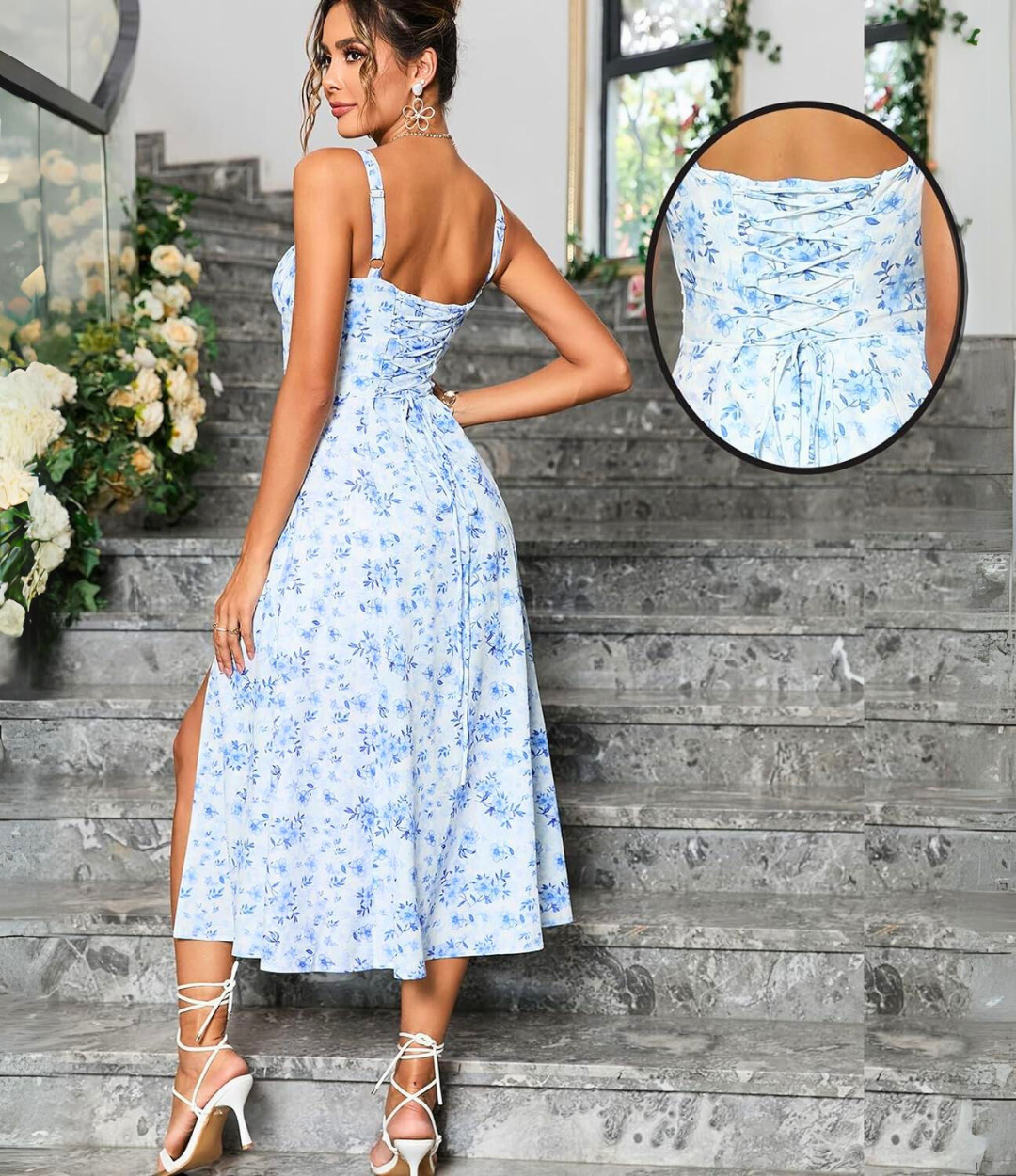 Milk | Abito Midi Elegante da Festa con Spalline