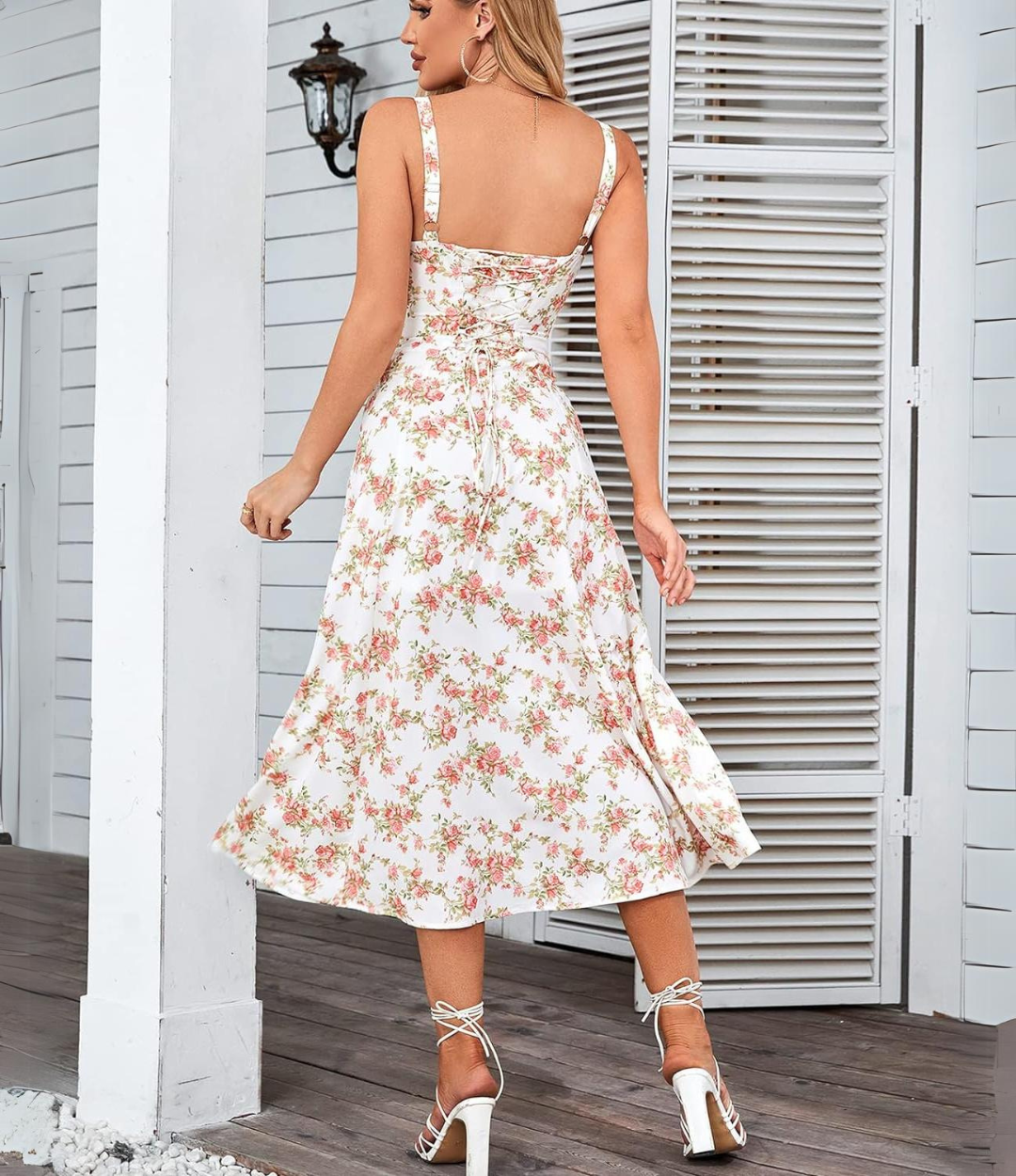 Milk | Abito Midi Elegante da Festa con Spalline
