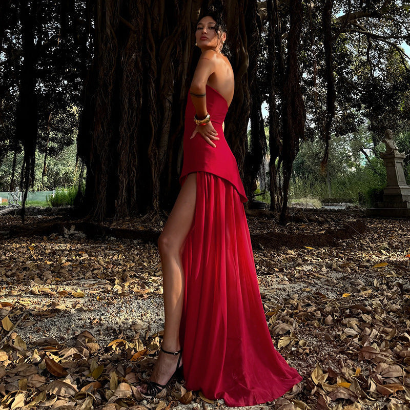 Valerie | Abito Maxi Asimmetrico