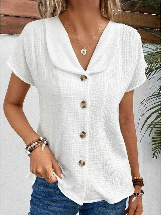 Laseth™ | Camicia casual a maniche corte con bottoni