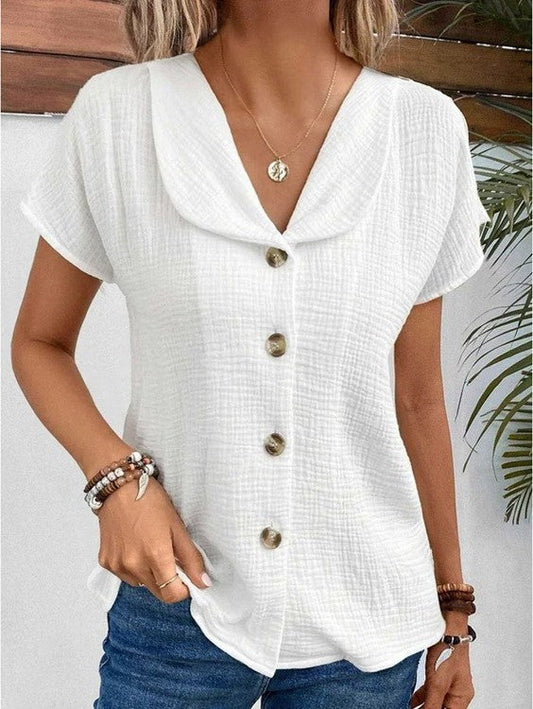 Laseth™ | Camicia casual a maniche corte con bottoni
