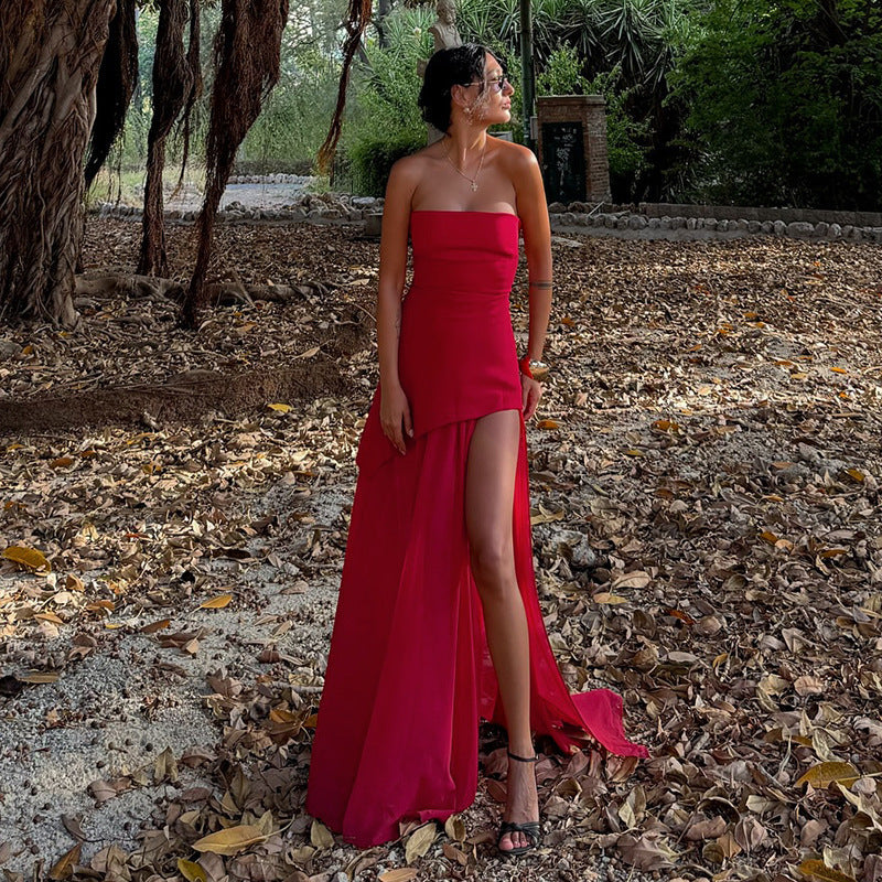 Valerie | Abito Maxi Asimmetrico