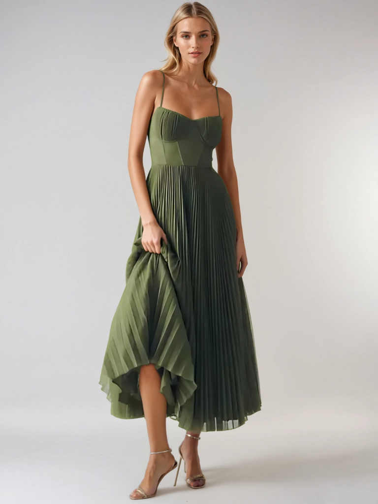 Yildiz | Vestito con gonna plissettata