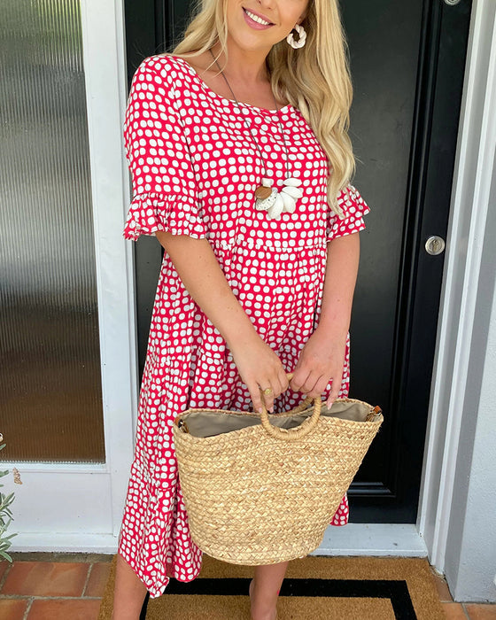 Roxana | Vestito Midi con Stampa a Pois