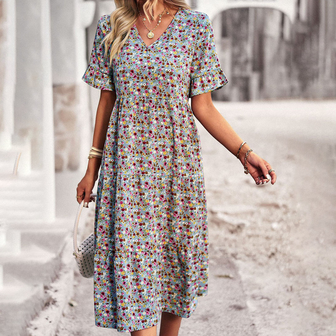 Carol | Vestito midi floreale per l'estate