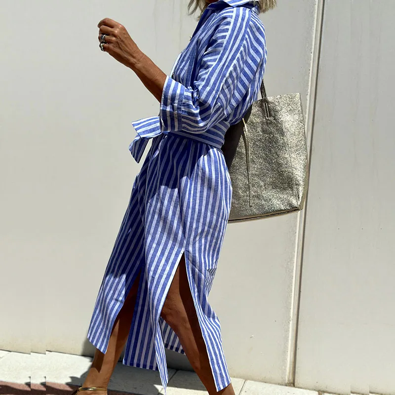 Anttonia | Vestido Midi a Rayas