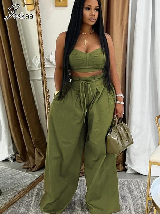Giusta | Conjunto di Top e Pantalone Largo
