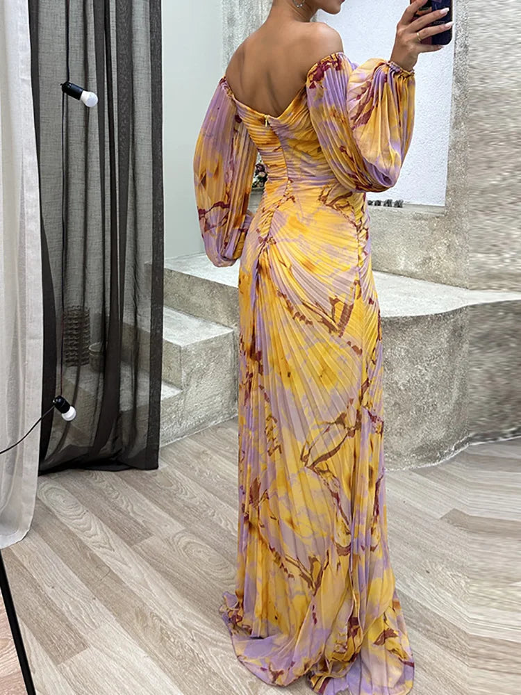 Giselle | Elegante Abito Lungo con Scollatura a Cuore