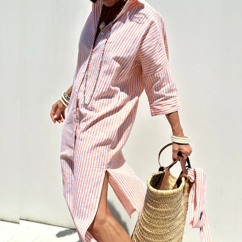 Anttonia | Vestido Midi a Rayas