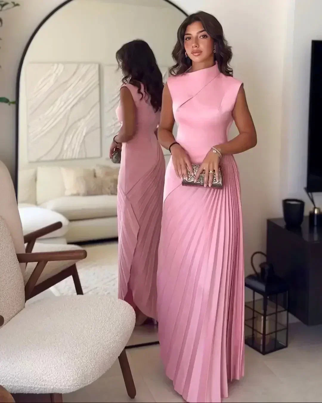 Persephone | Elegante Vestito con Gonna Plissettata