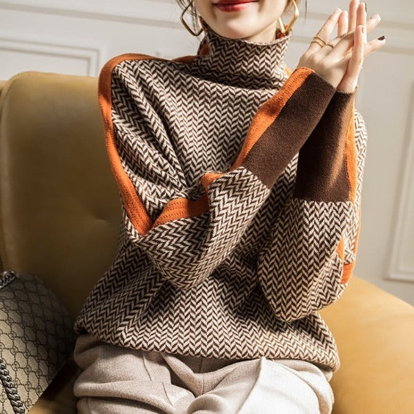 Benilde™ | Maglione di cotone con colletto alto