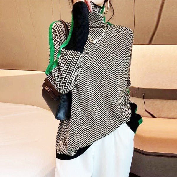 Benilde™ | Maglione di cotone con colletto alto
