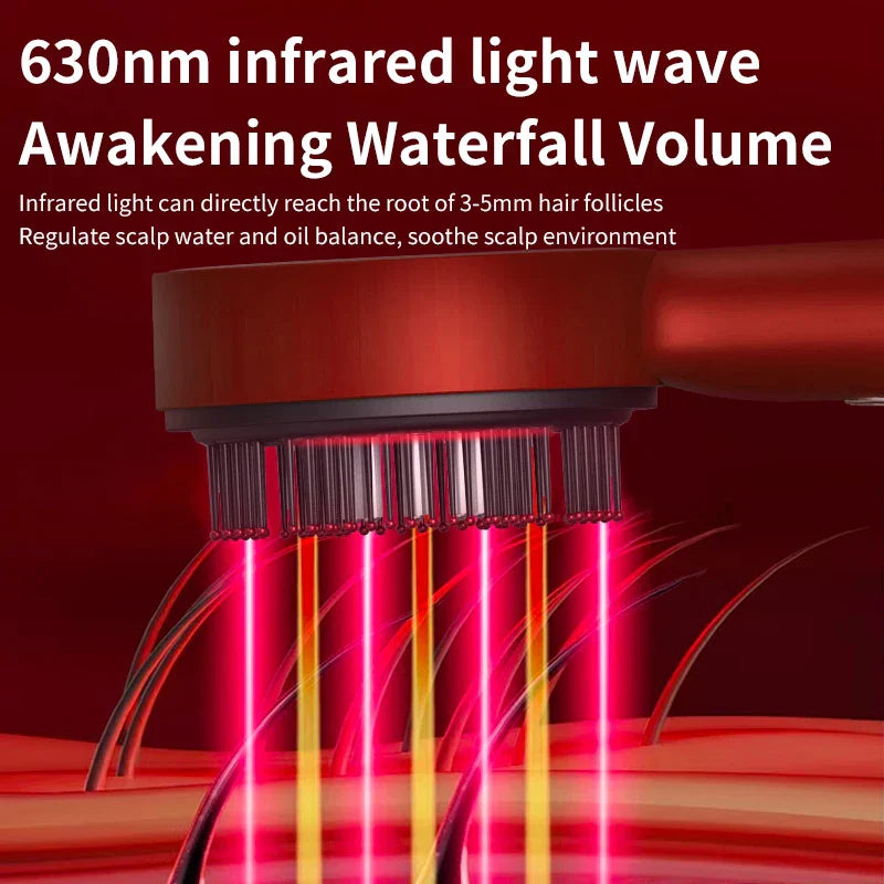 HairLume™ | Spazzola Massaggiante a Luce Rossa per Capelli