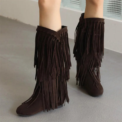 Andrey | Boho Boots with Fringes