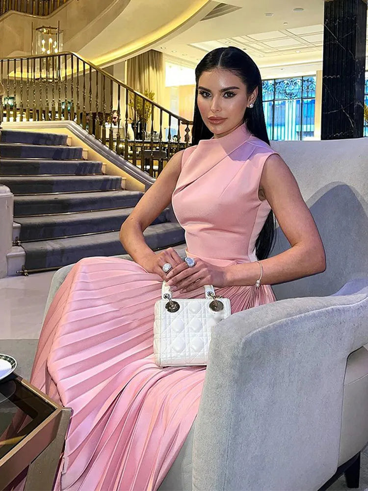 Persephone | Elegante Vestito con Gonna Plissettata