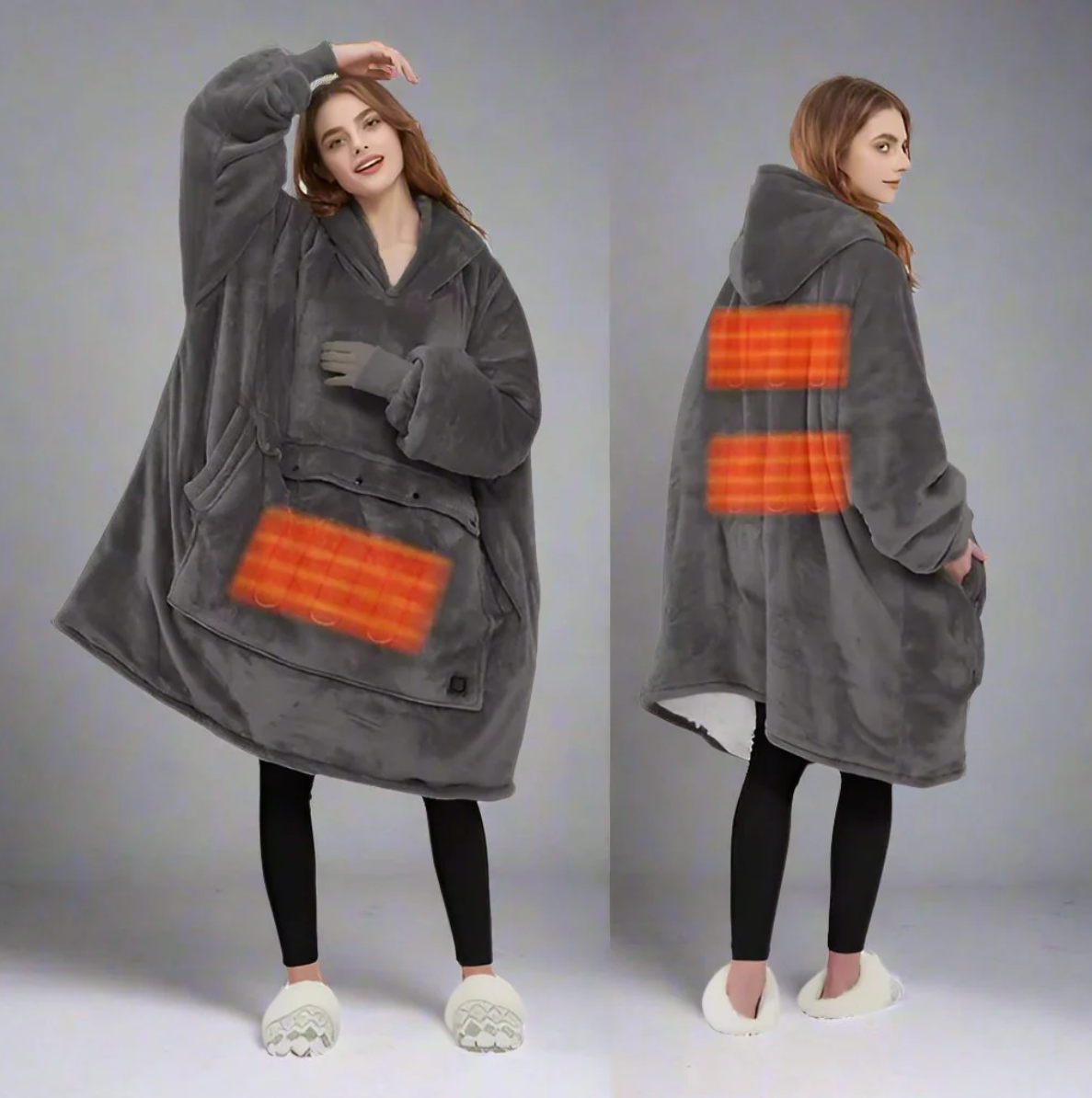 Elida™ | Felpa con Cappuccio Riscaldata