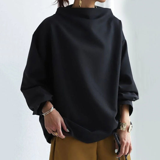 Ania | Square-Neck High-Neck Jumper