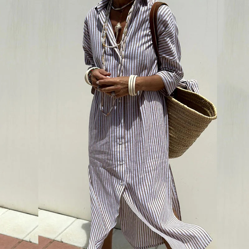 Anttonia | Vestido Midi a Rayas