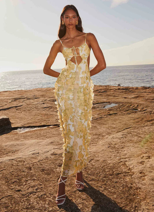 Lucile | Vestito Lungo con Volant per l'estate