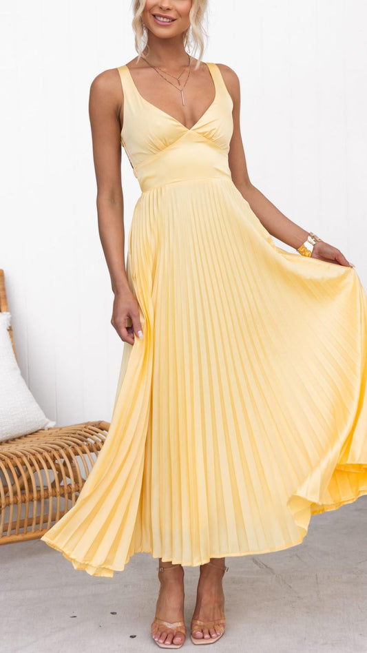 Luciela | Vestito Midi Plisato