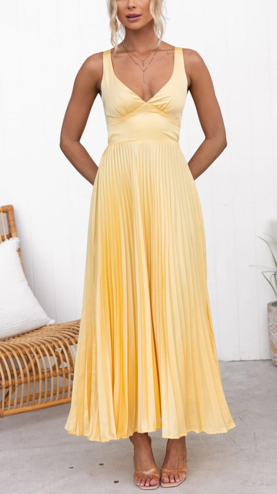 Luciela | Vestito Midi Plisato