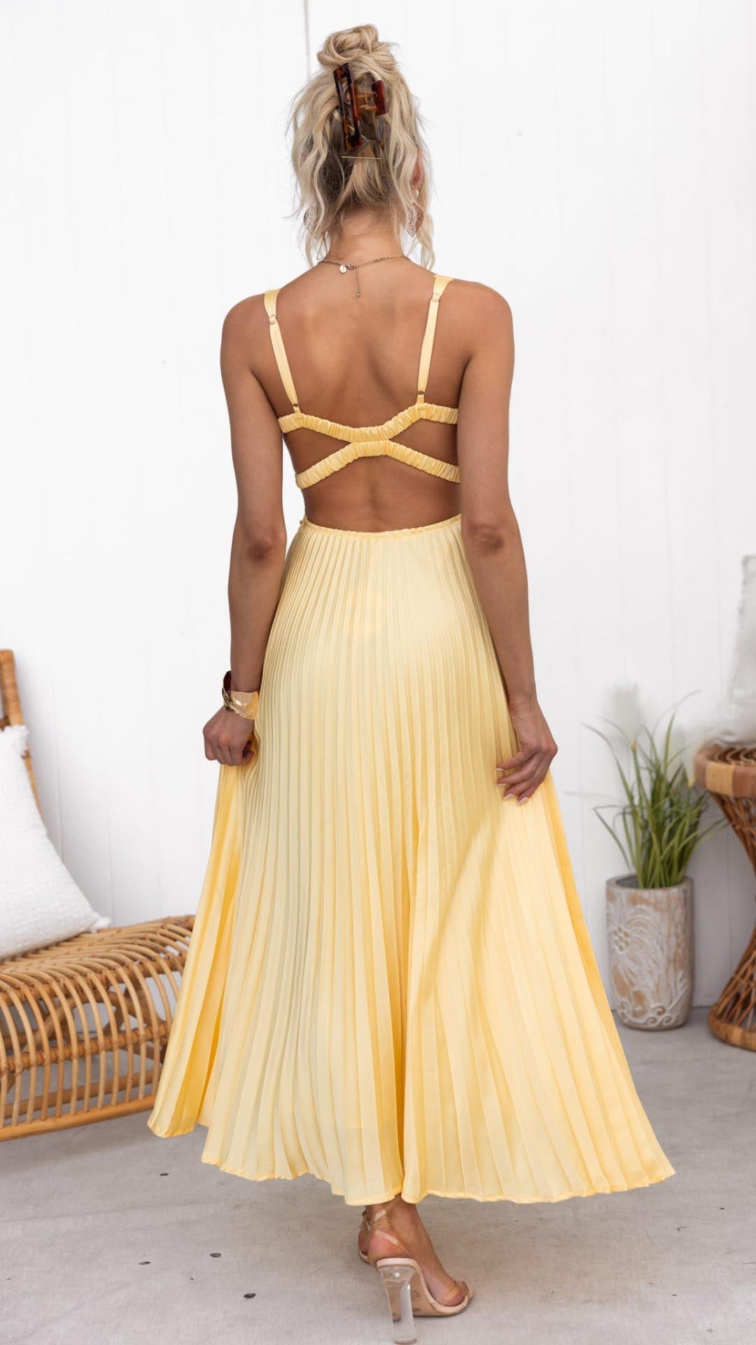 Luciela | Vestito Midi Plisato