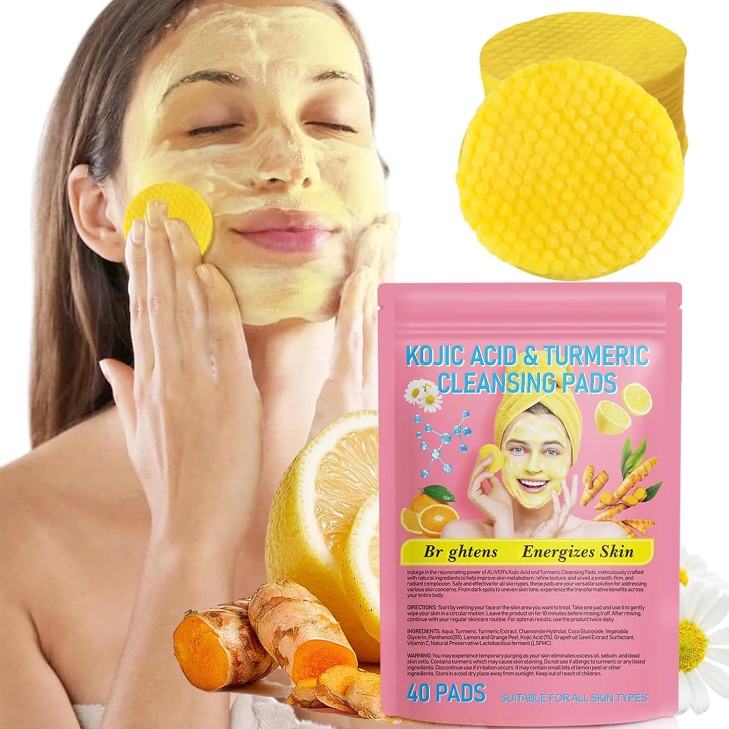 ClearTouch Pads | Dischetti detergenti con acido cogico e curcuma