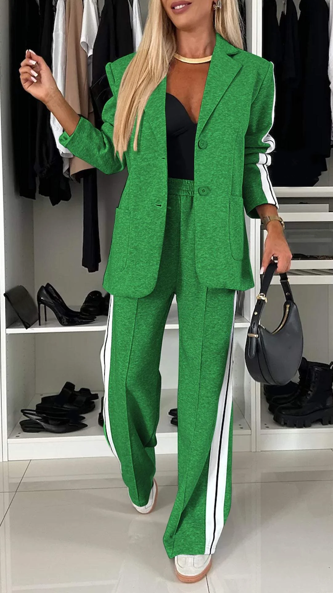 Patricia™ | Completo a Due Pezzi con Strisce
