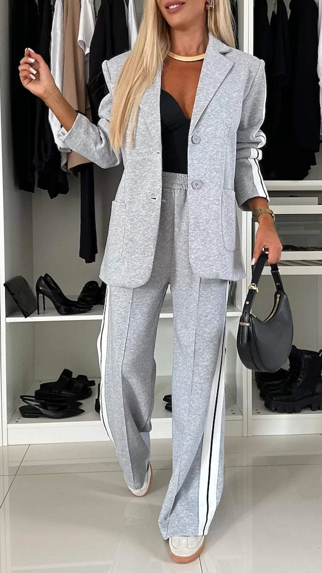 Patricia™ | Completo a Due Pezzi con Strisce