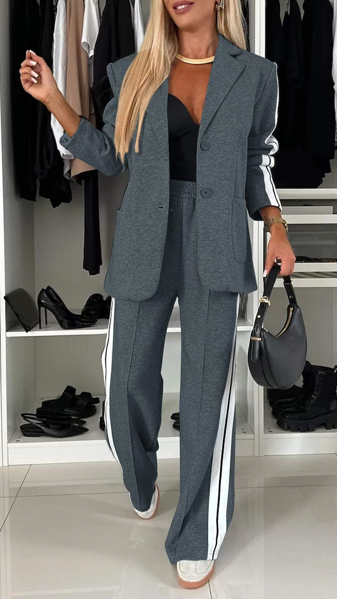 Patricia™ | Completo a Due Pezzi con Strisce