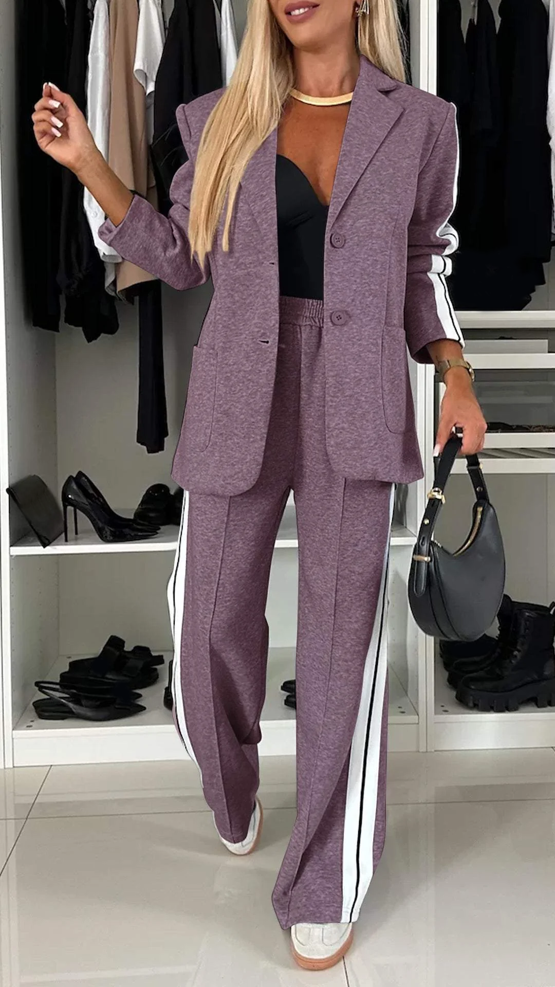 Patricia™ | Completo a Due Pezzi con Strisce