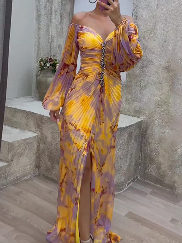 Giselle | Elegante Abito Lungo con Scollatura a Cuore