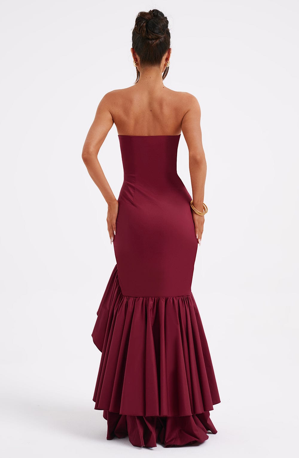 Marena | Elegante Vestito Lungo con Abertura Asimmetrica