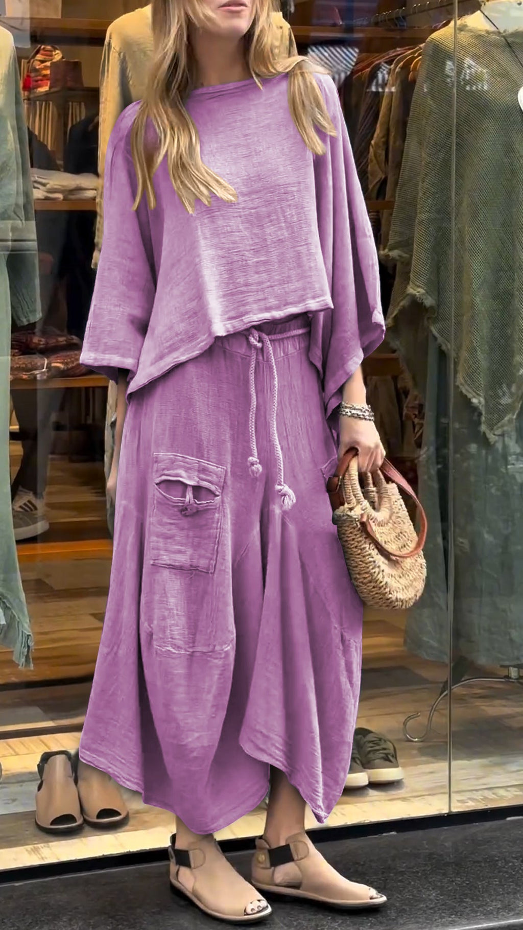 Livia | Set in Lino e Cotone a Due Pezzi