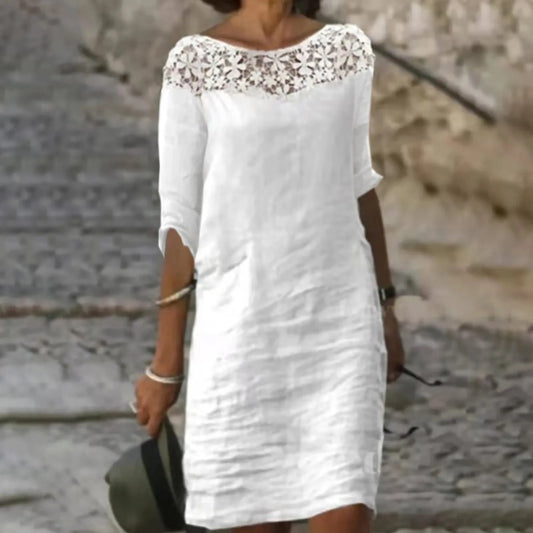 Vivienne™ | Abito Comodo a Maniche Corte