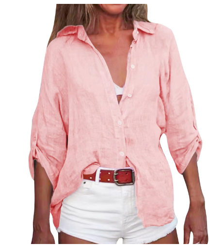 Esti | Camicia in Lino a Vestibilità Larga