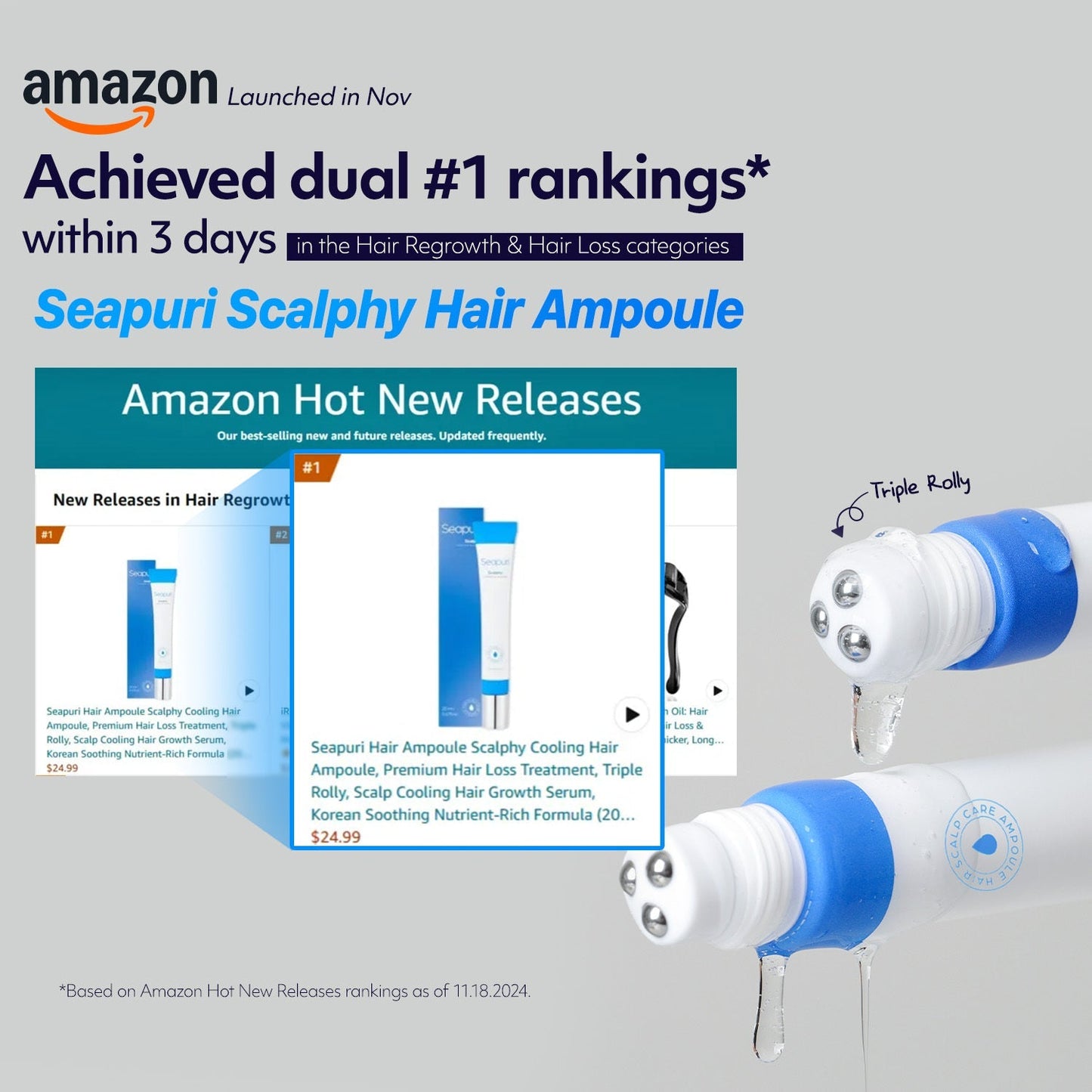 Scalpy™ Ampoule Rinfrescante per Capelli | Salute del Cuoio Capelluto e Ricrescita